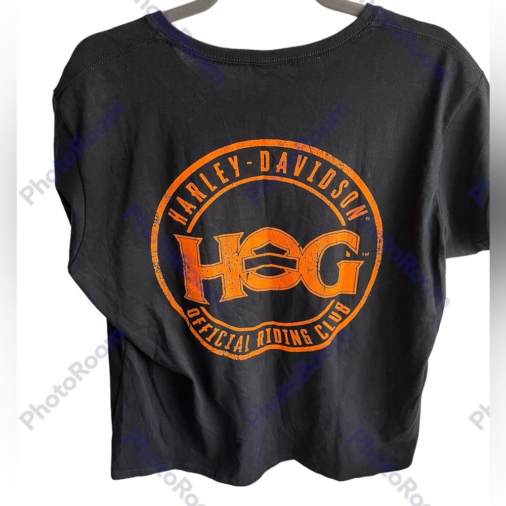 Harley Davidson Official Riding Owners Club HOG Black T Shirt Size 2XL